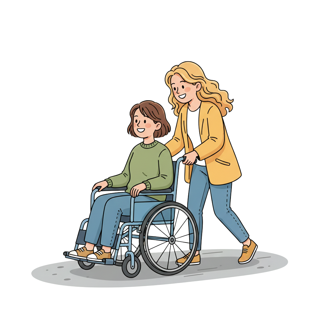 Senior person on phone